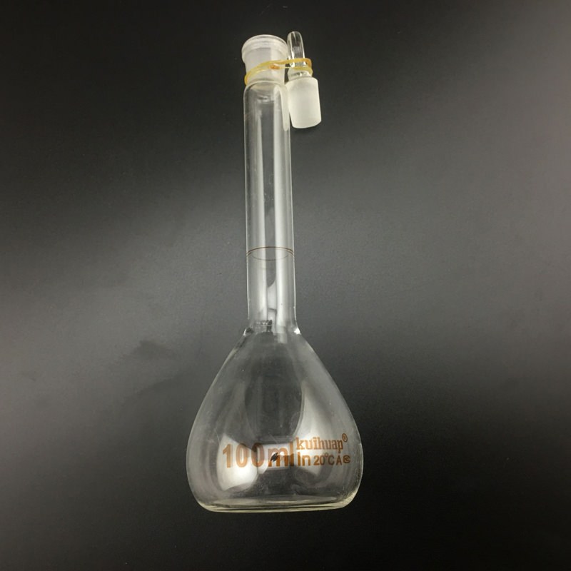 葵花透明容量瓶，100mL,A级，AB030182