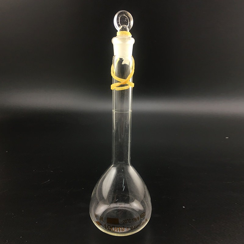 天玻容量瓶，玻璃，100mL，透明，AB030753