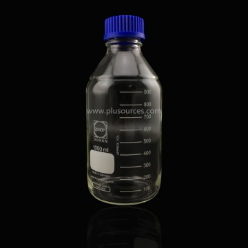 肖特蓝盖瓶，溶剂瓶，透明，含盖，1000ml, 肖特，Schott