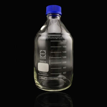 肖特蓝盖瓶，溶剂瓶，透明，含盖，2000ml, 肖特，Schott