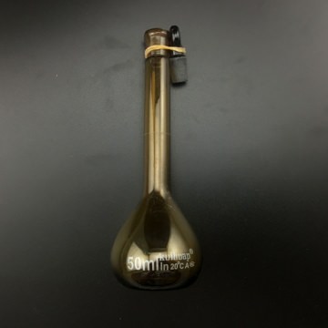 葵花棕色容量瓶，50mL,A级，AB030195