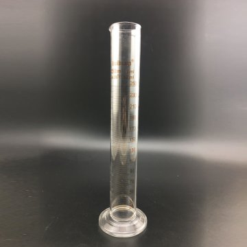 葵花量筒，玻璃，250mL，透明，AB030151