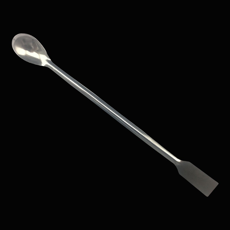 不锈钢药勺，单头带铲，20cm，1pcs，AB020513